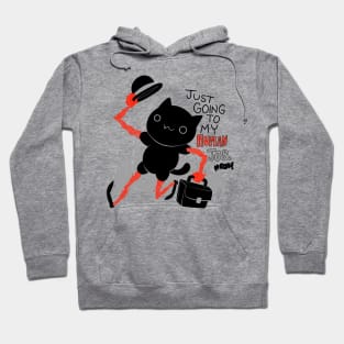 Going to Human Job Meow Hoodie